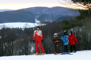 Skupinová výuka lyžování